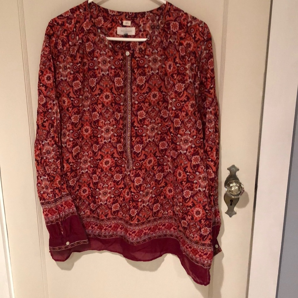 Loft red blouse XXL